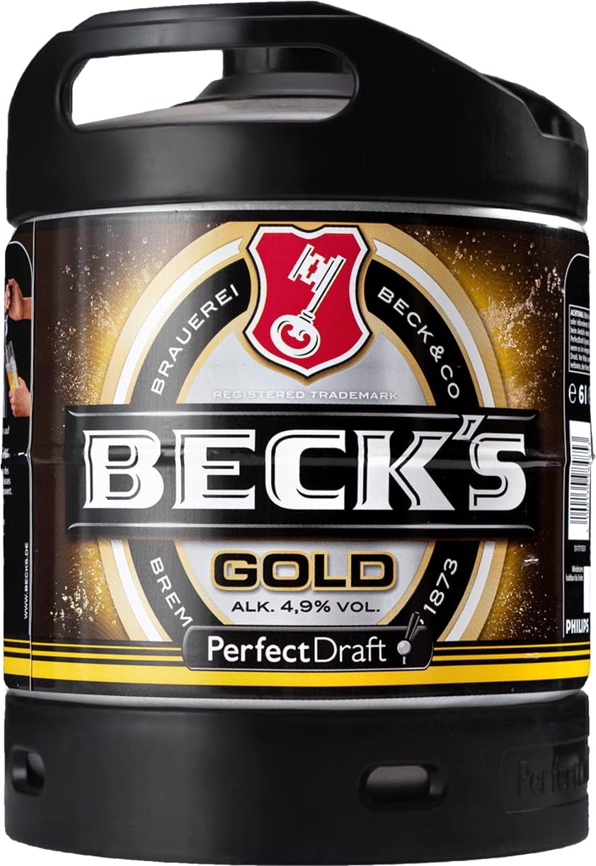 Barril 6l perfectdraft de cerveza Becks Gold Pilsen