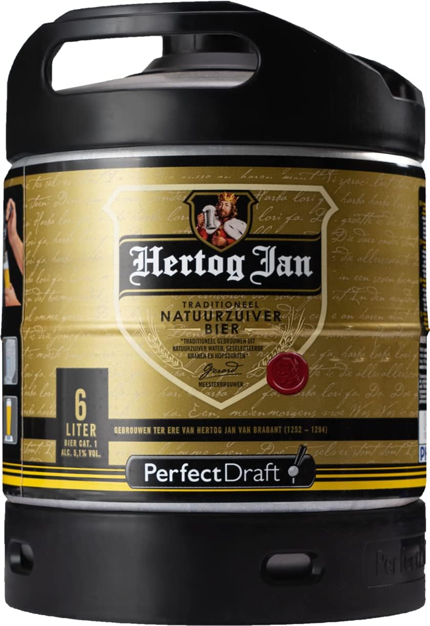 Barril de 6L PerfecDraft de cerveza Hertog Jan pilsen