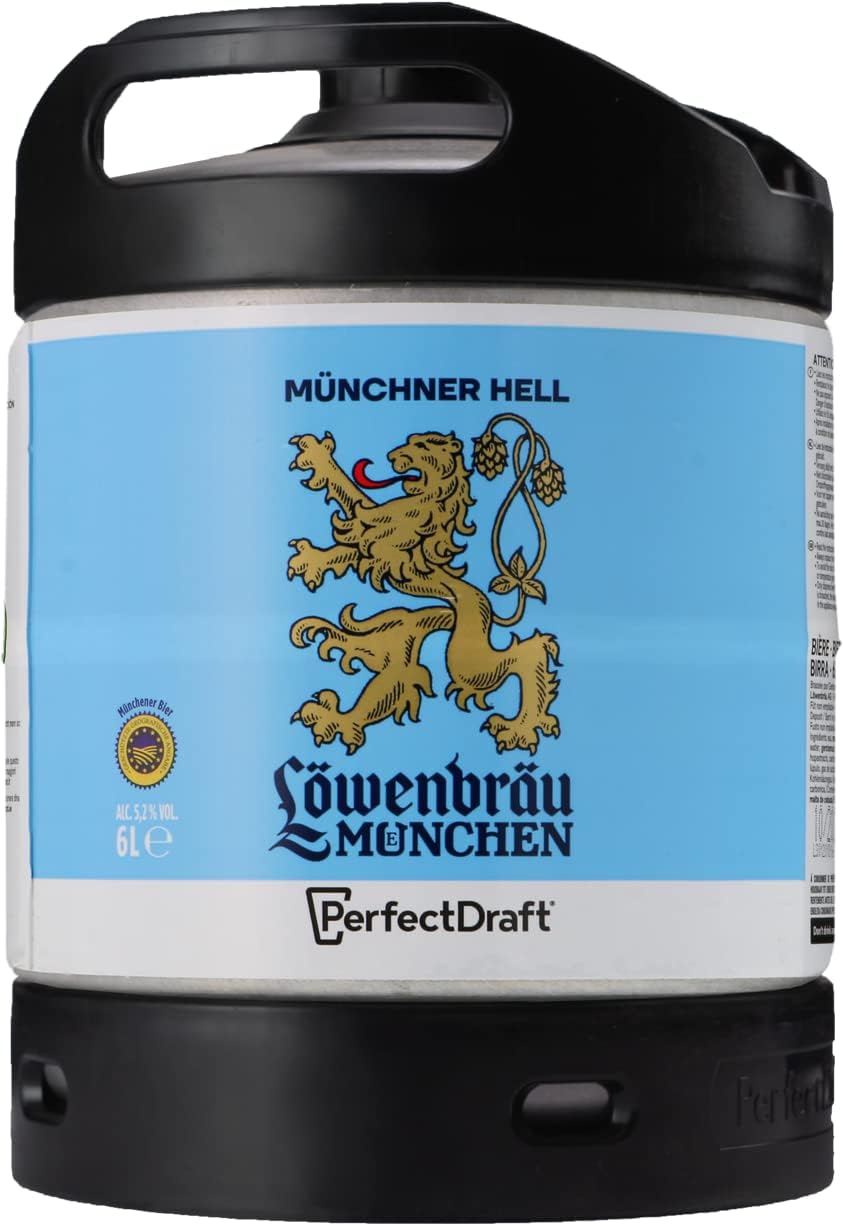 Barril de 6L perfectdraft de cerveza Lowenbrau Munchner Hell Lager